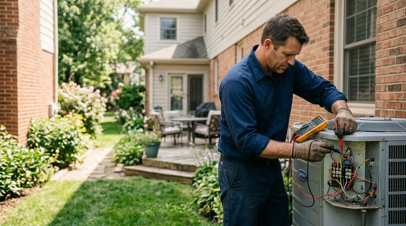 HVAC technician working near Saint Bernard, LA